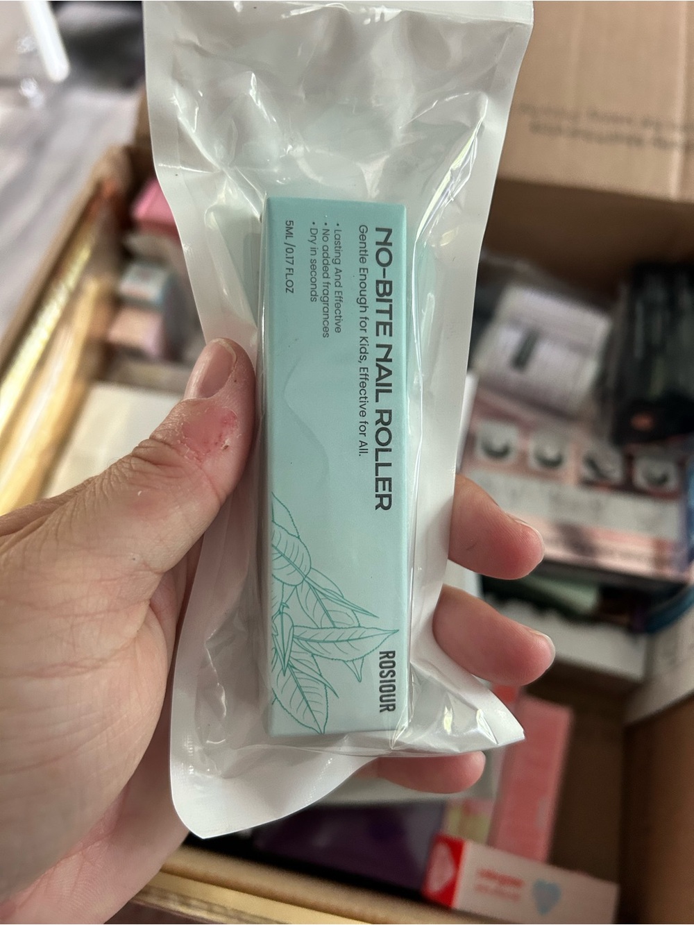 5/$25 No-Bite Nail Roller Gentle Anti-Bite Treatment - Mint